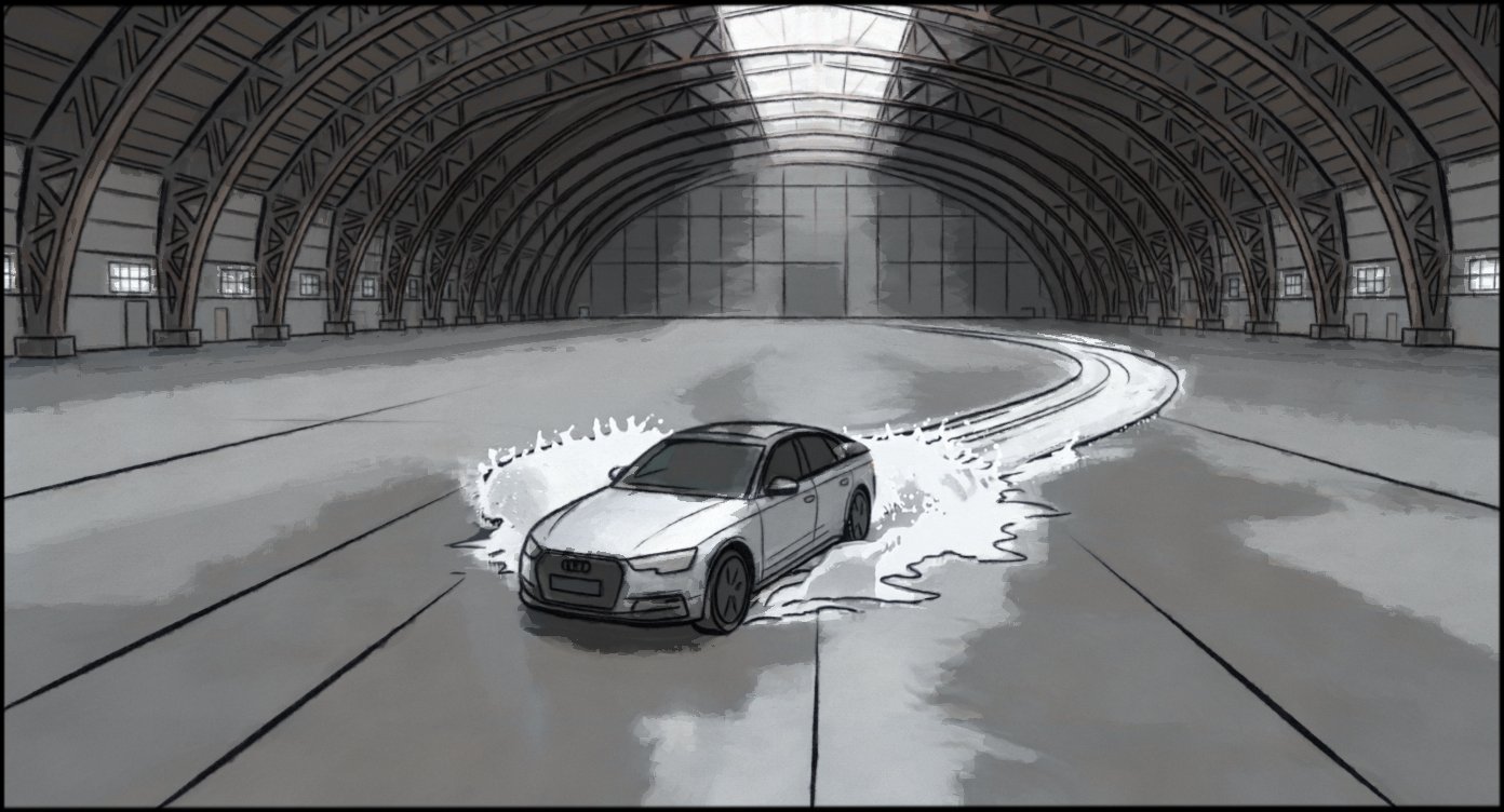Automotive - Stunt Driving - storyboard frame 8 by Dakota Warren